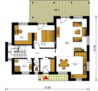 Floor plan of ground floor - TREND 290